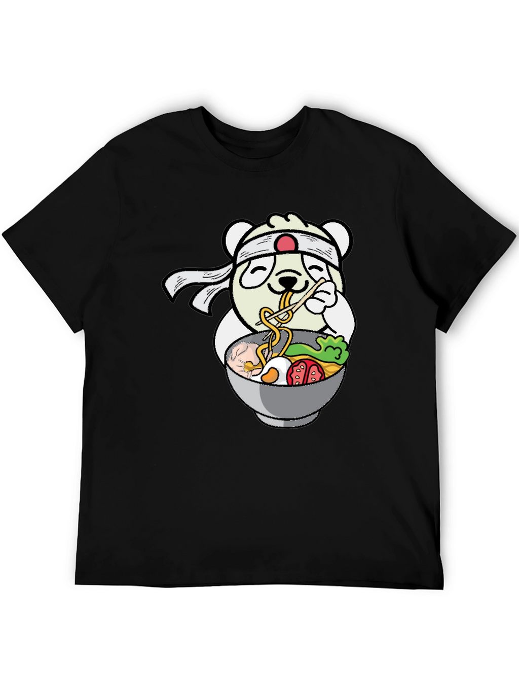 Panda Ramen T-Shirt - Kawaii Noodle Lover Tee