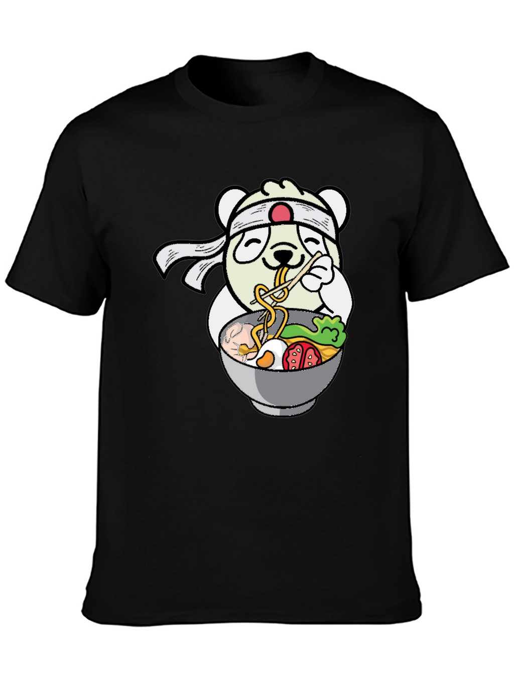 Panda Ramen T-Shirt - Kawaii Noodle Lover Tee