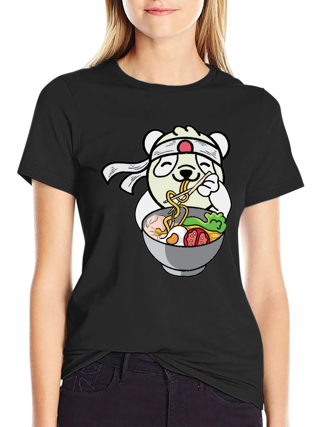Panda Ramen T-Shirt - Kawaii Noodle Lover Tee