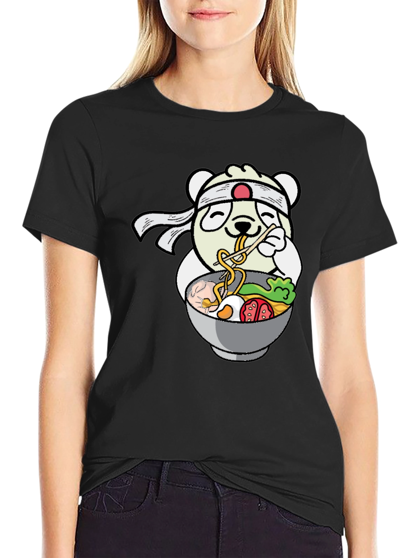 Panda Ramen T-Shirt - Kawaii Noodle Lover Tee