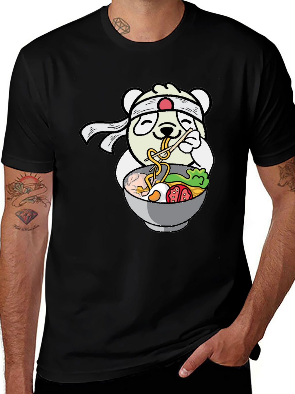 Panda Ramen T-Shirt - Kawaii Noodle Lover Tee