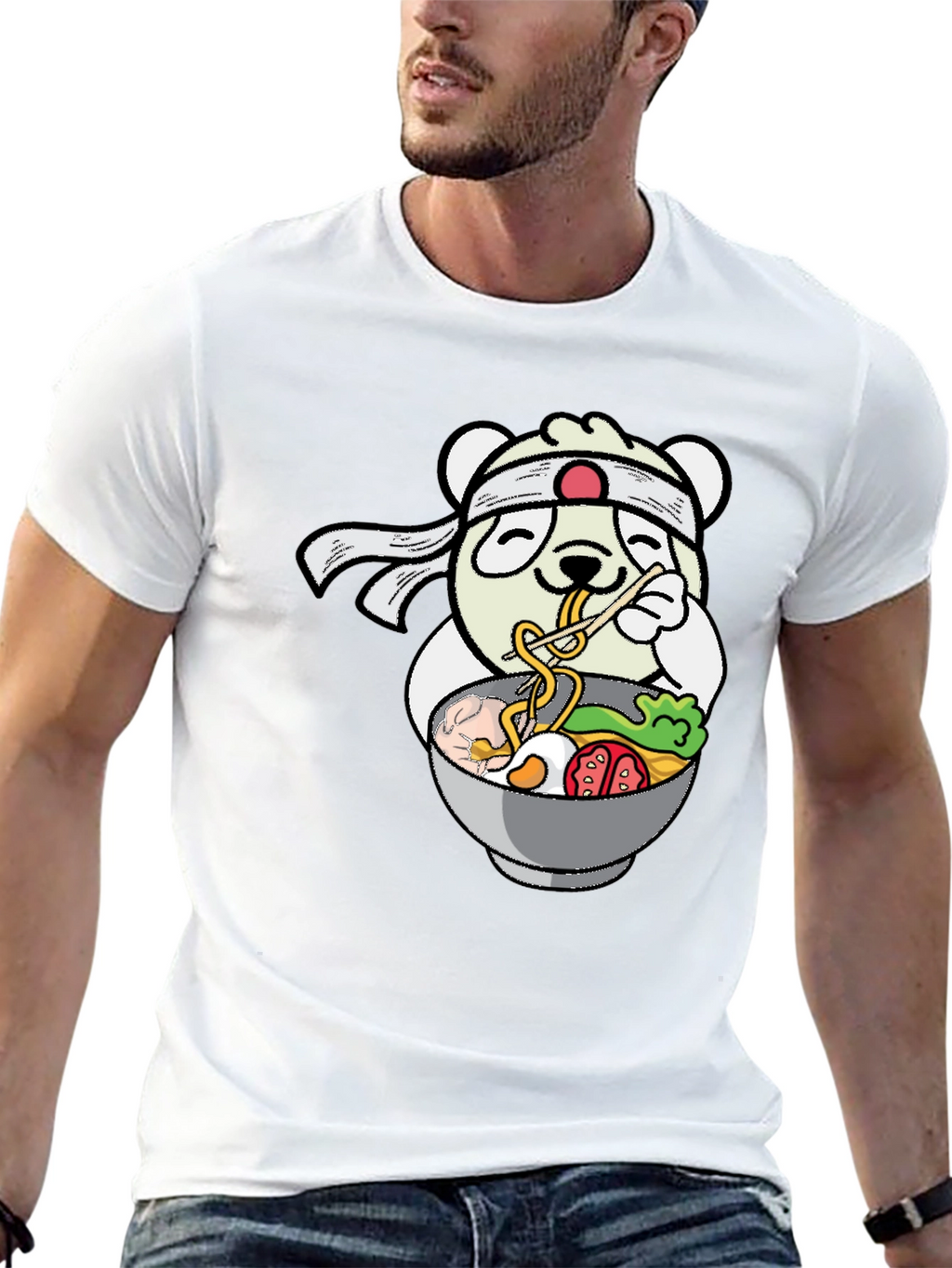 Panda Ramen T-Shirt - Kawaii Noodle Lover Tee