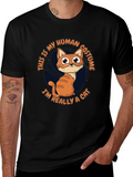 Funny Cat Human Costume T-Shirt