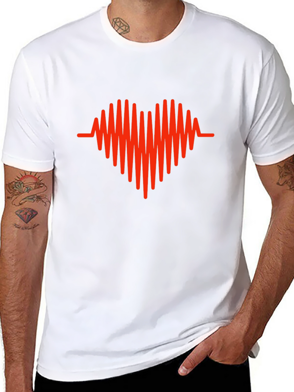 Heartbeat Graphic Tee - Modern Love Shirt