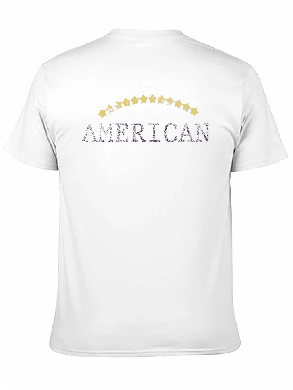American Flag Star Graphic Print T-Shirt