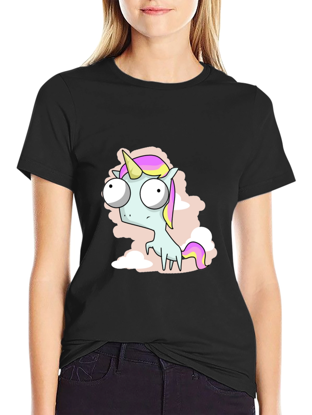 Funny Unicorn T-Shirt - Cartoon Style