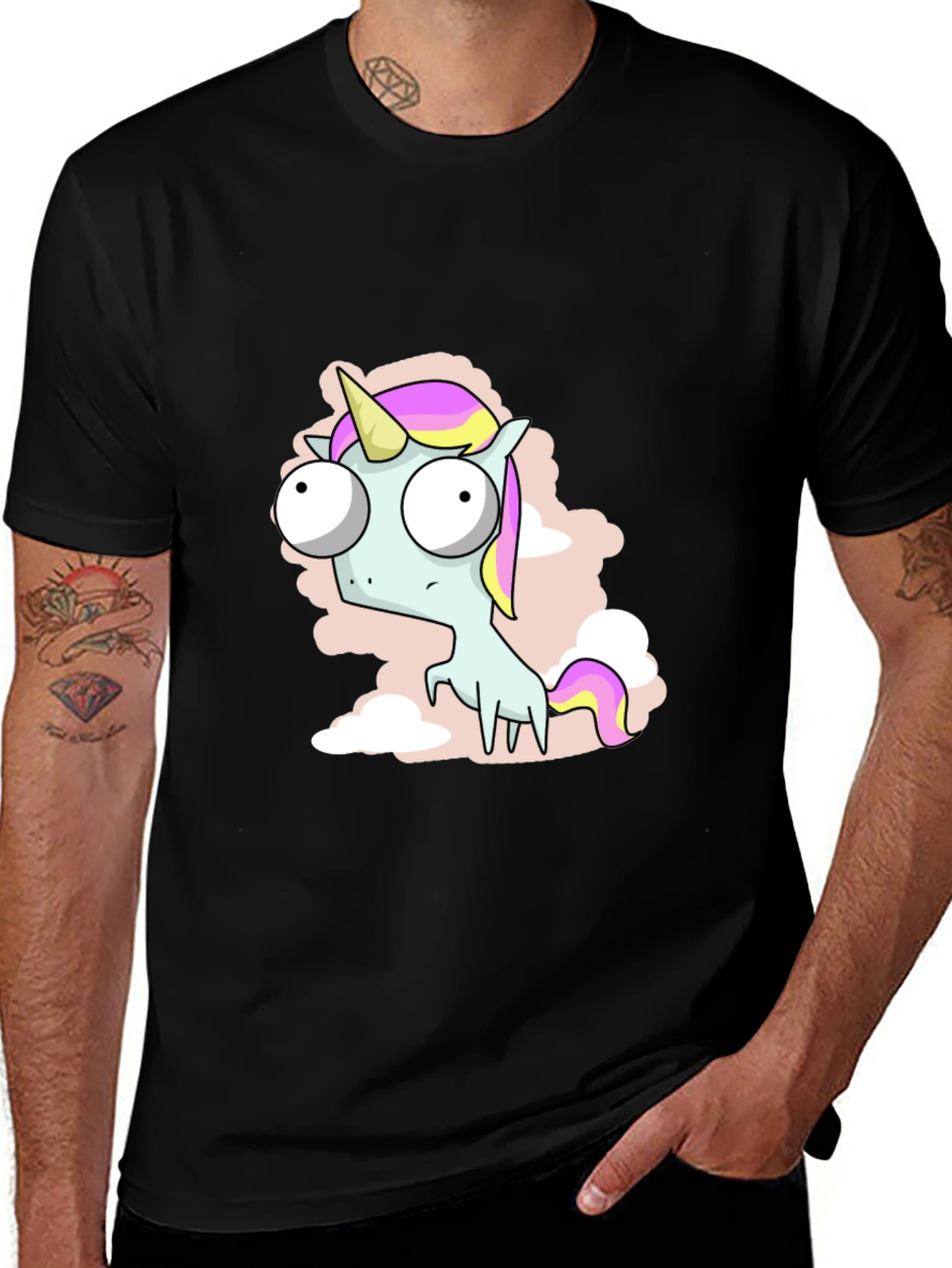 Funny Unicorn T-Shirt - Cartoon Style