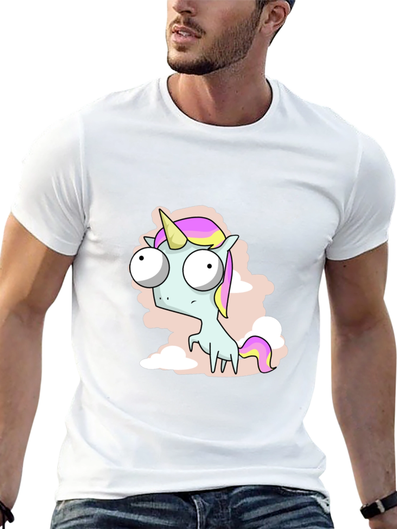 Funny Unicorn T-Shirt - Cartoon Style