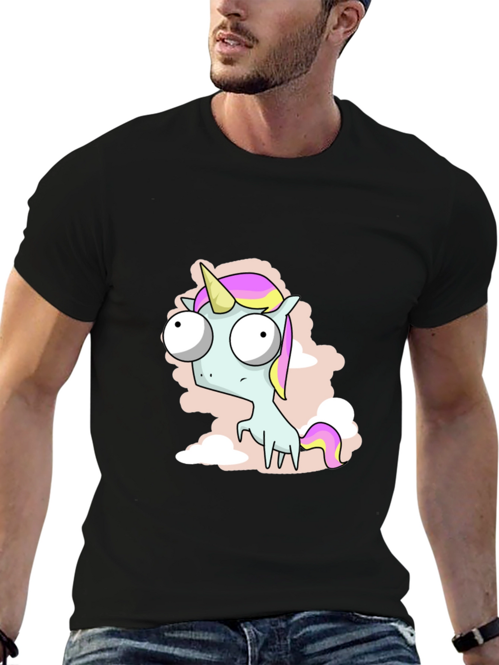 Funny Unicorn T-Shirt - Cartoon Style