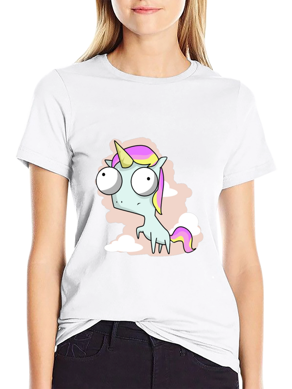 Funny Unicorn T-Shirt - Cartoon Style