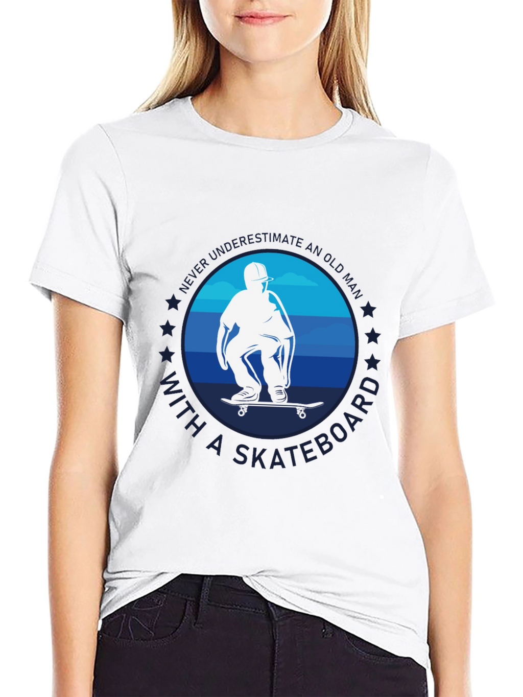 Old Man Skateboard T-Shirt