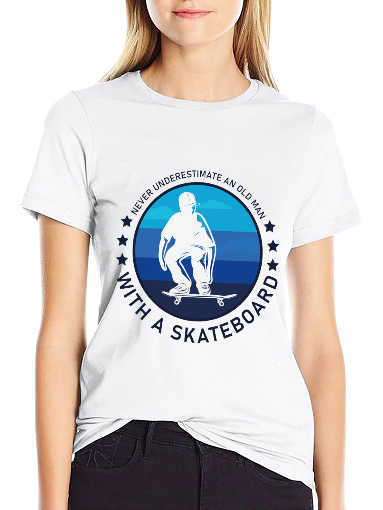 Old Man Skateboard T-Shirt