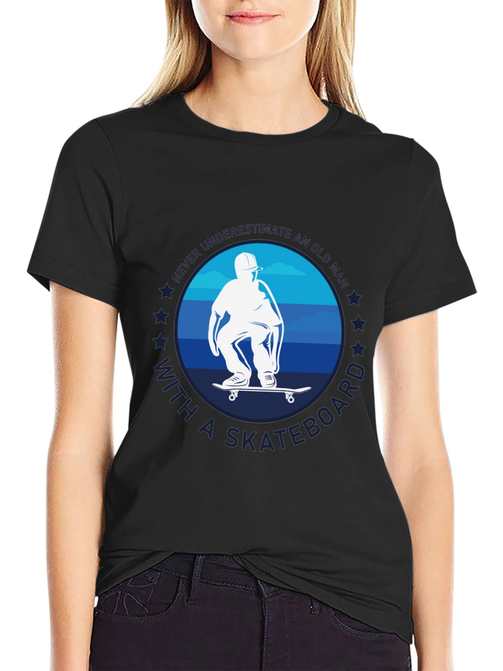Old Man Skateboard T-Shirt