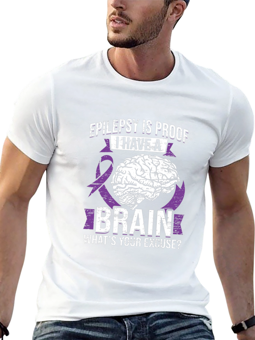 Epilepsy Brain T-Shirt: Whats Your Excuse?