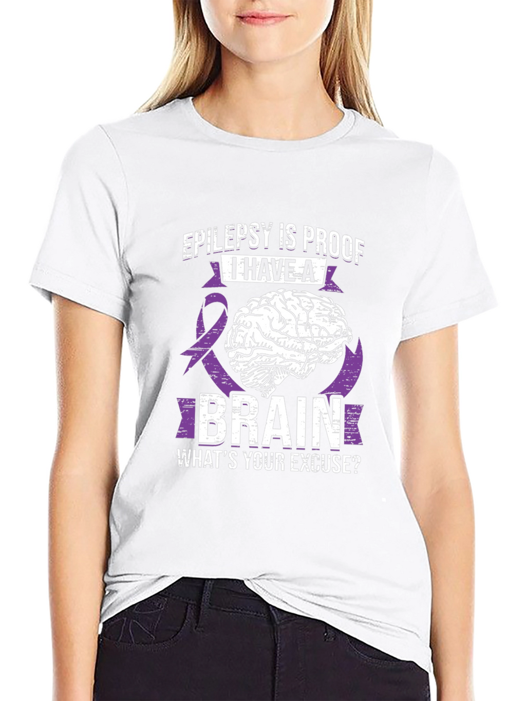 Epilepsy Brain T-Shirt: Whats Your Excuse?