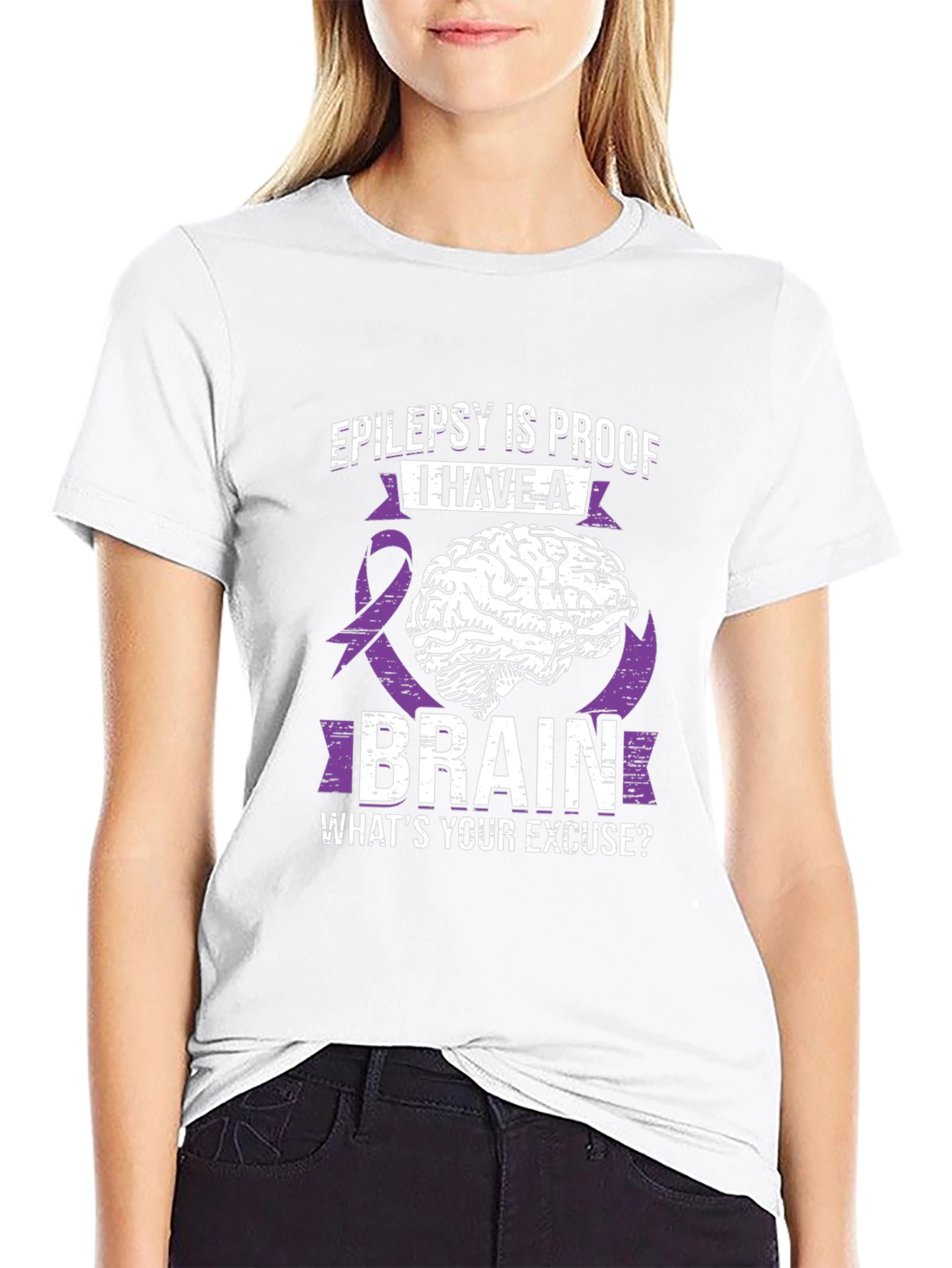 Epilepsy Brain T-Shirt: Whats Your Excuse?