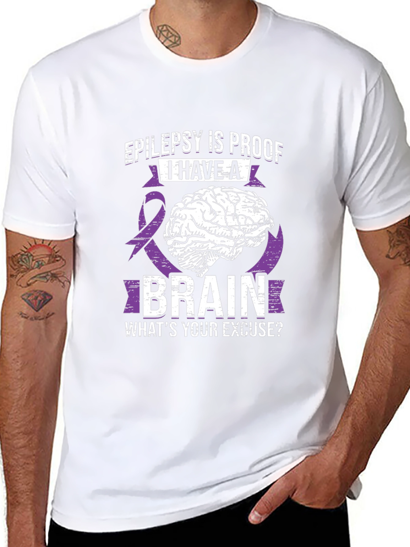 Epilepsy Brain T-Shirt: Whats Your Excuse?