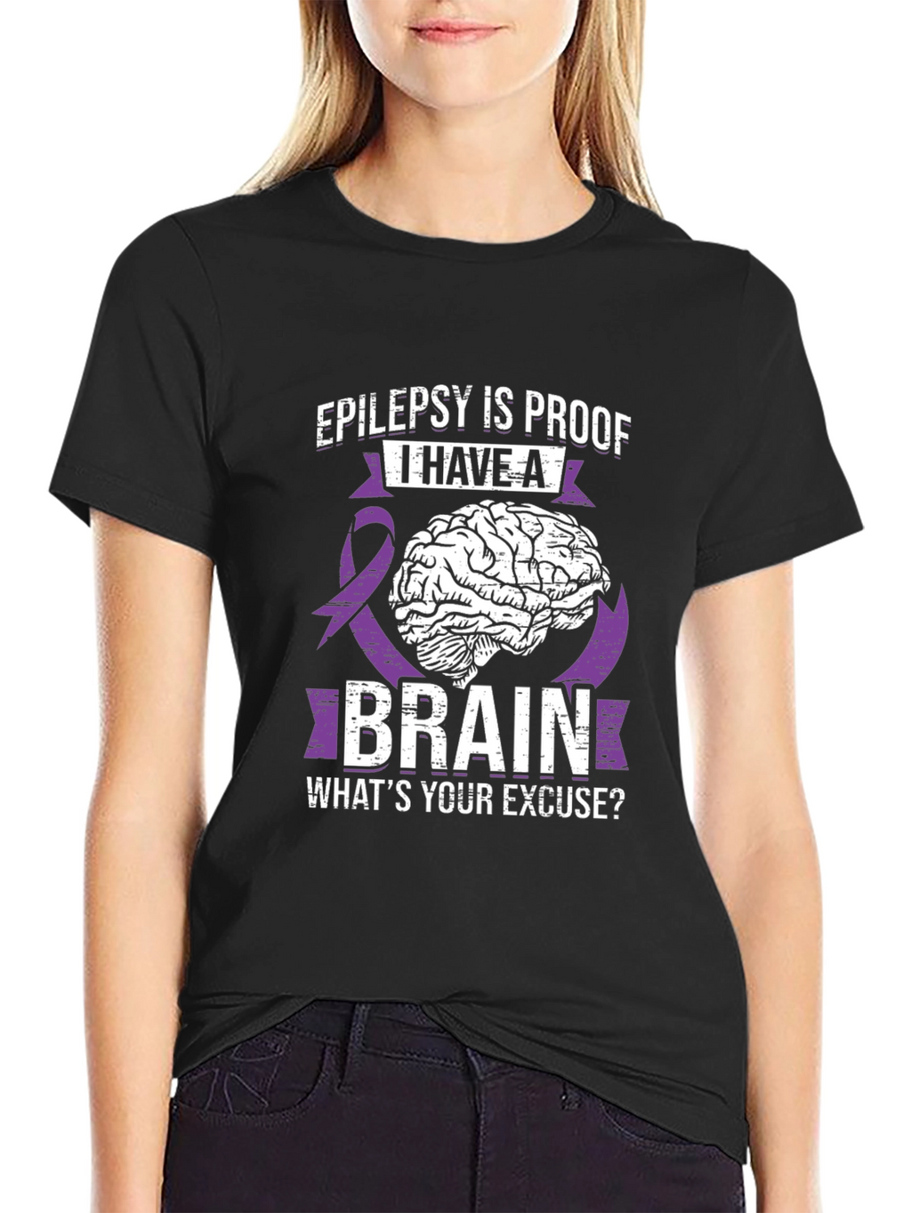 Epilepsy Brain T-Shirt: Whats Your Excuse?