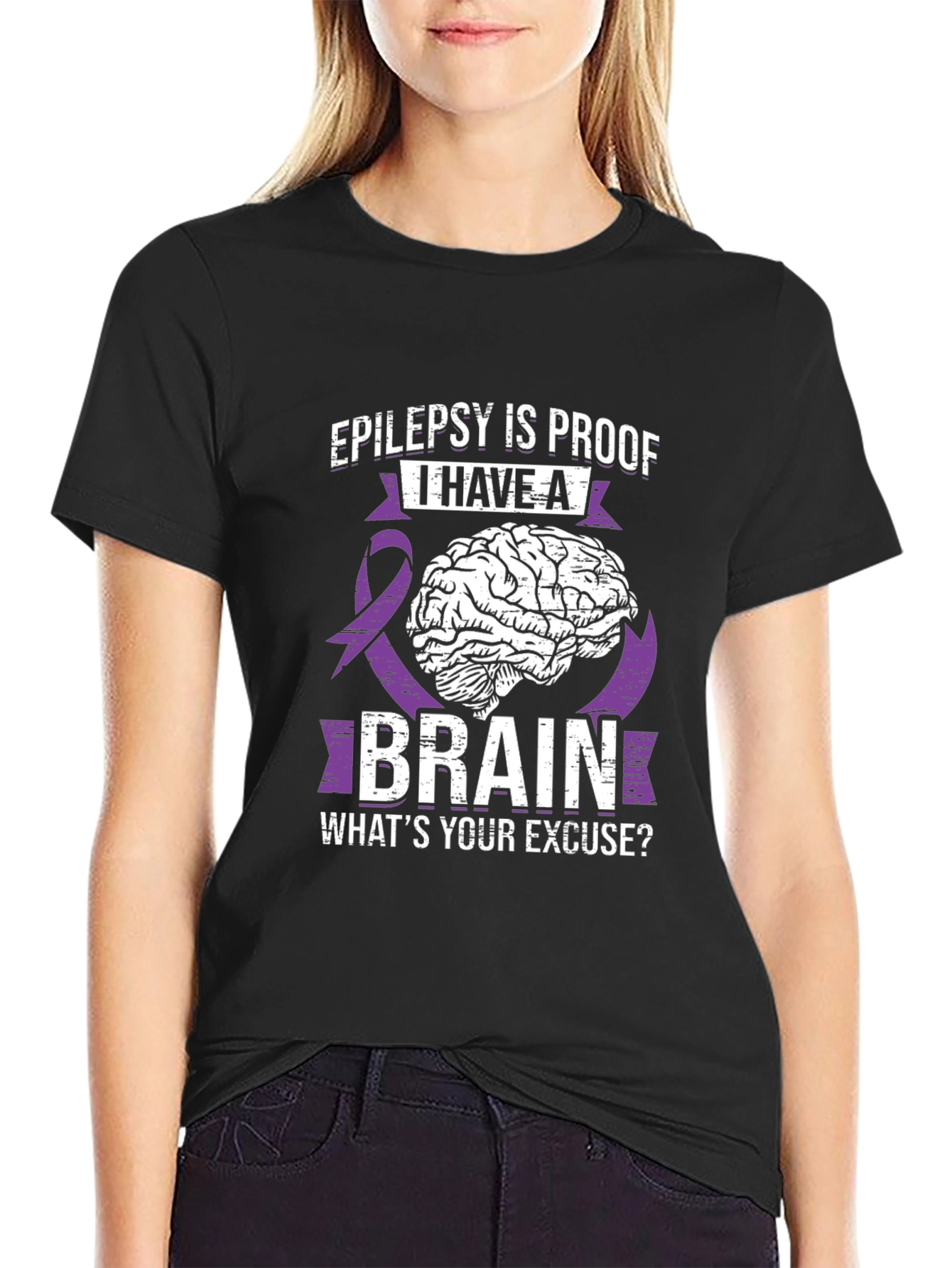 Epilepsy Brain T-Shirt: Whats Your Excuse?