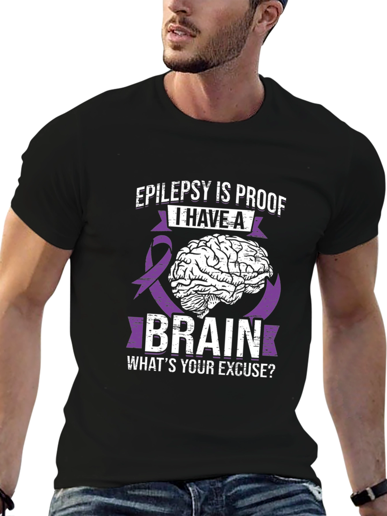 Epilepsy Brain T-Shirt: Whats Your Excuse?