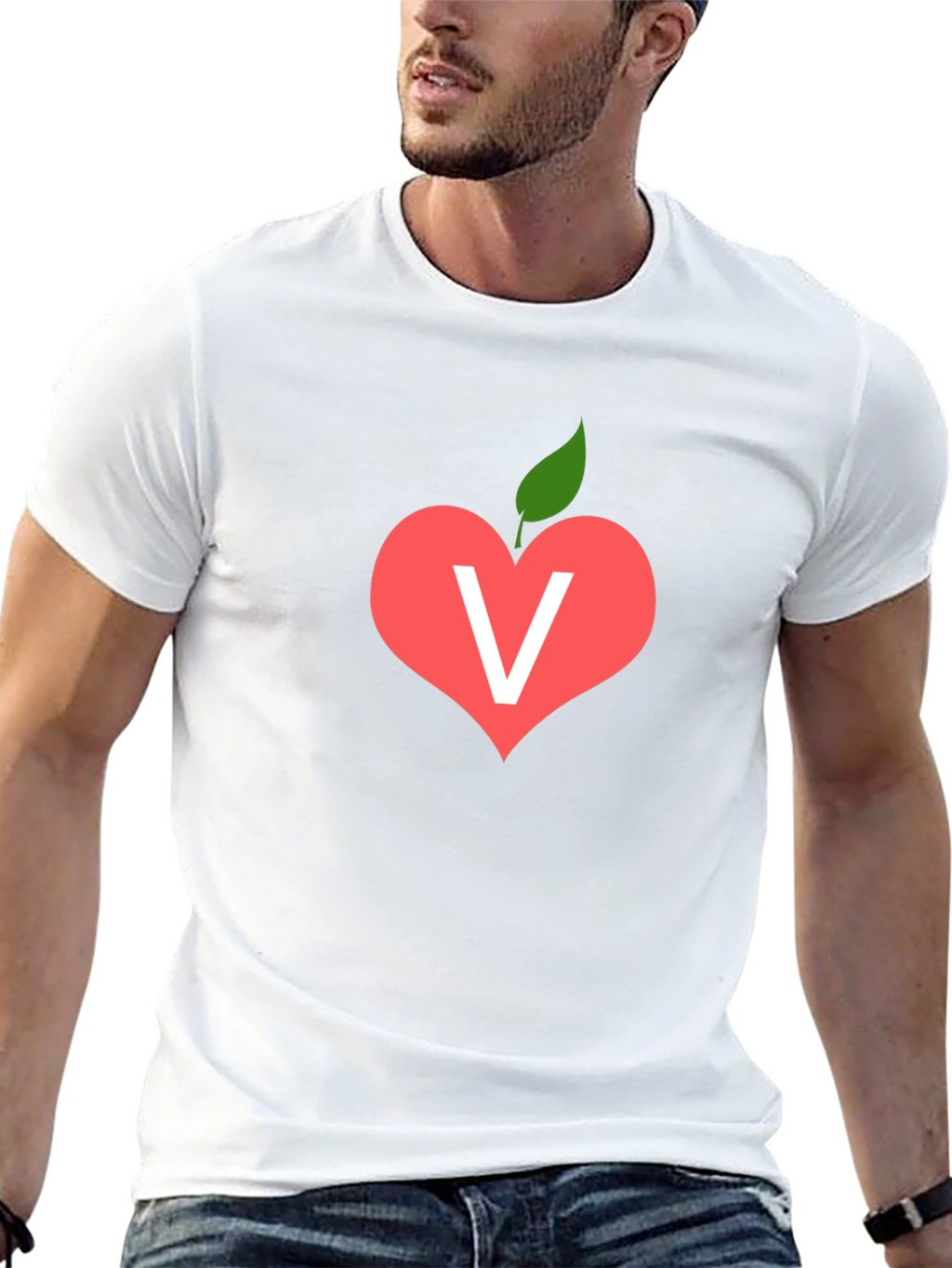 Vegan Heart T-Shirt - Love Veggies!