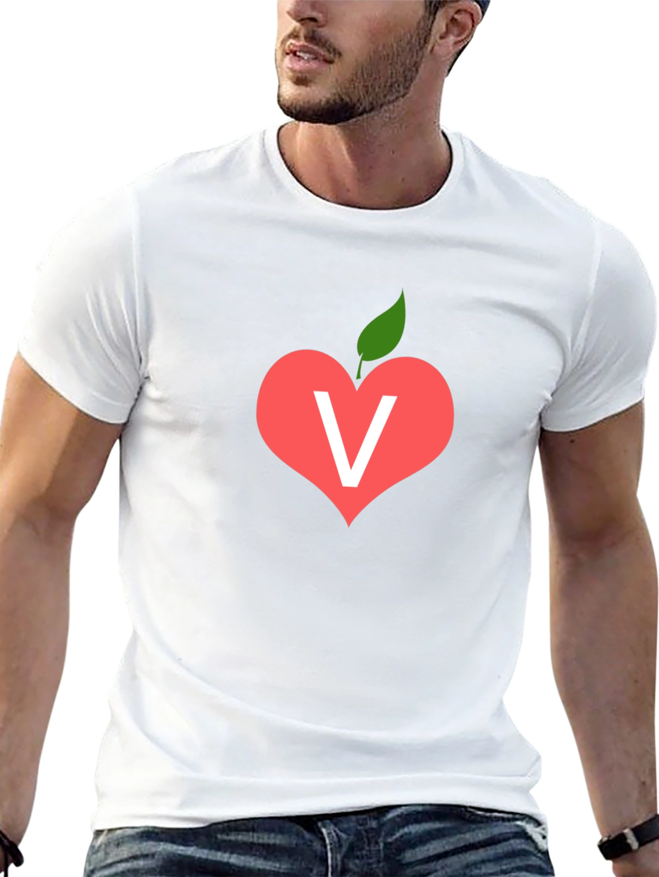 Vegan Heart T-Shirt - Love Veggies!