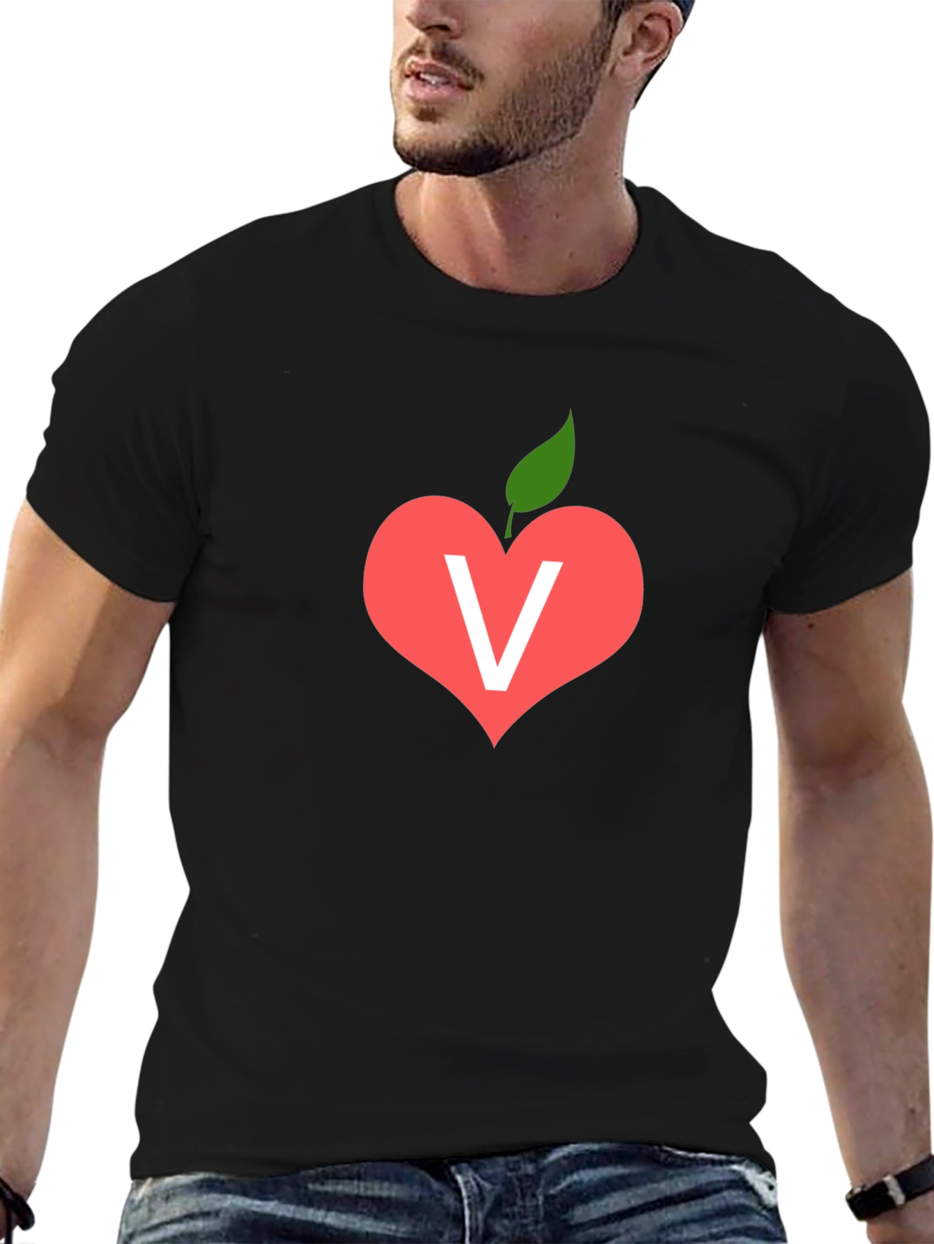 Vegan Heart T-Shirt - Love Veggies!