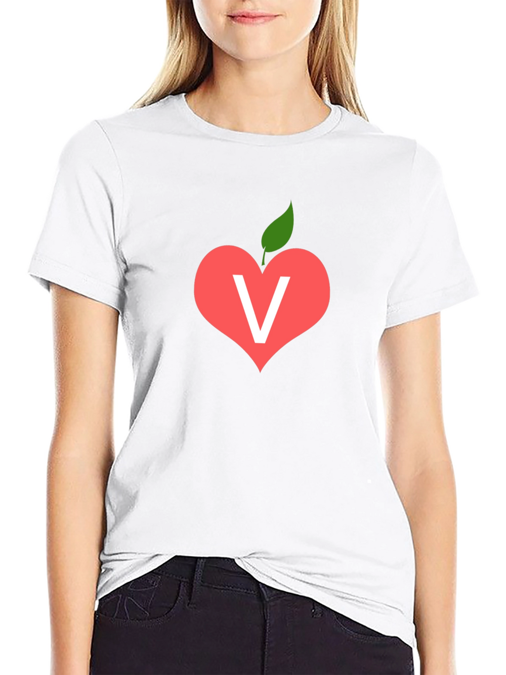 Vegan Heart T-Shirt - Love Veggies!