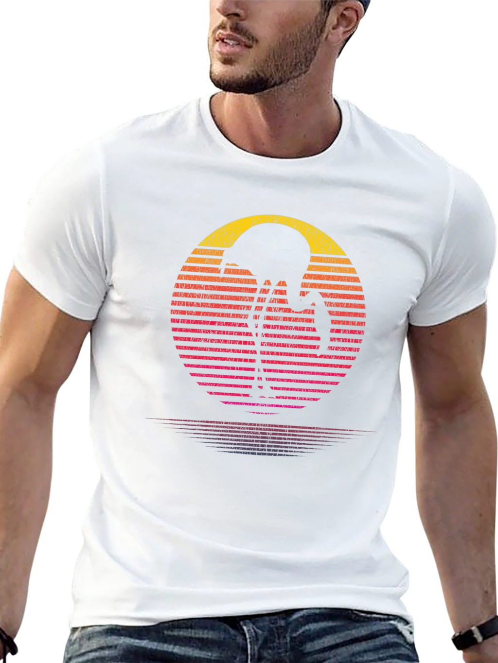 Retro Flamingo Sunset T-Shirt