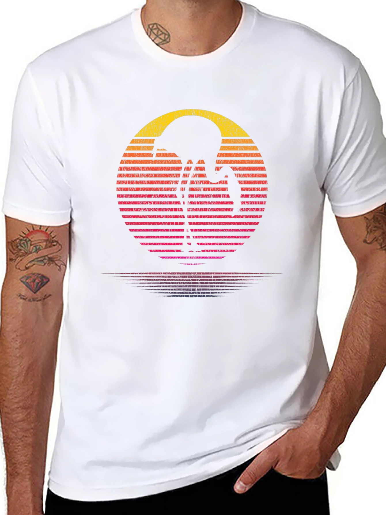 Retro Flamingo Sunset T-Shirt