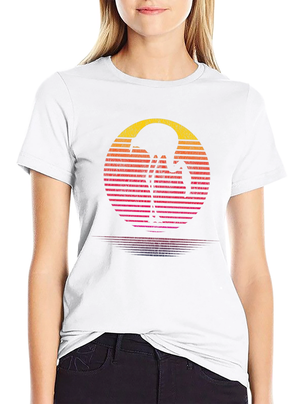 Retro Flamingo Sunset T-Shirt