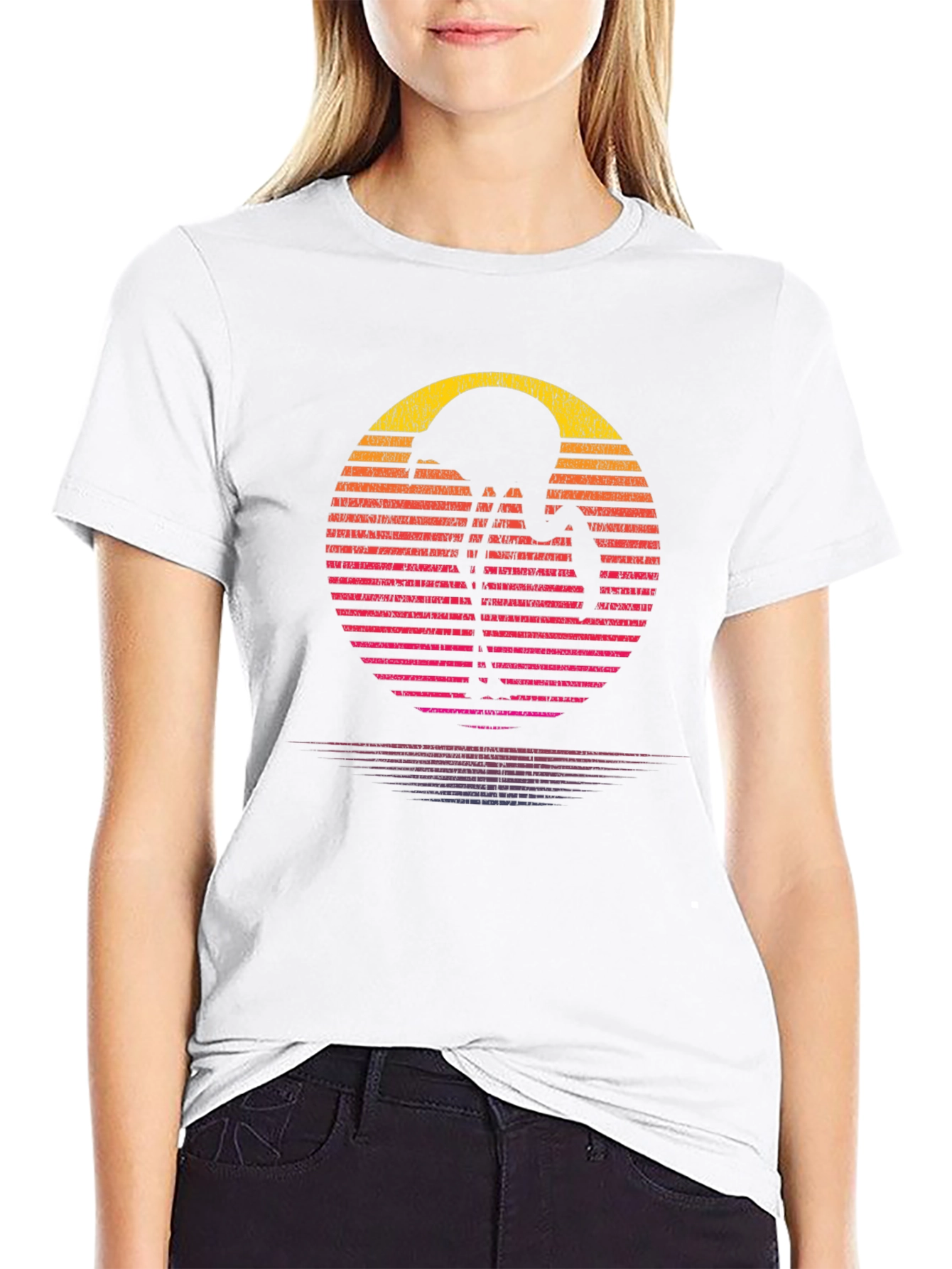 Retro Flamingo Sunset T-Shirt