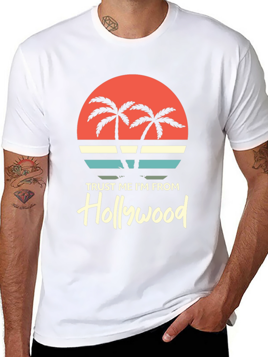 Trust Me Im From Hollywood Graphic Tee
