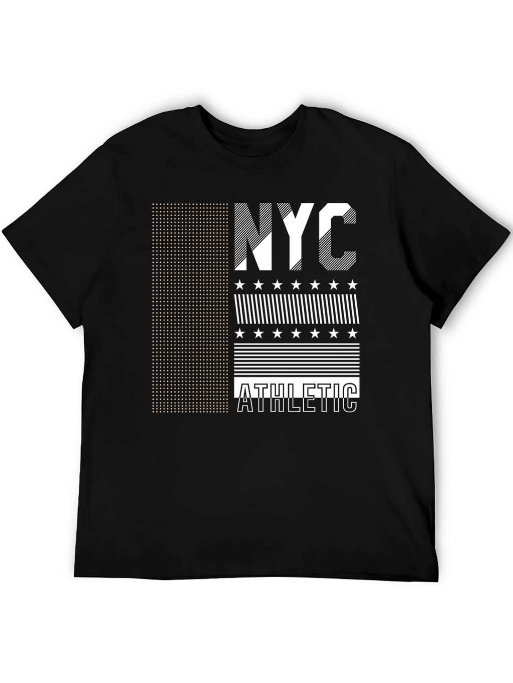NYC Athletic Graphic Print Black T-Shirt