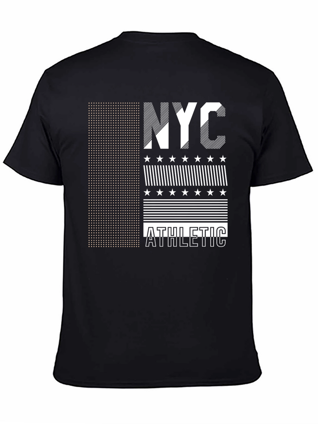 NYC Athletic Graphic Print Black T-Shirt