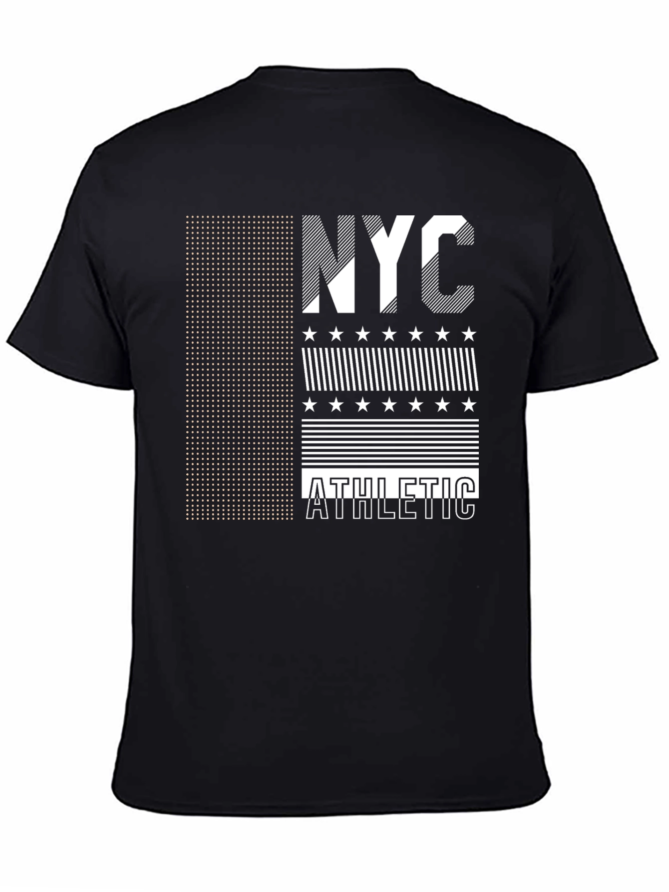 NYC Athletic Graphic Print Black T-Shirt