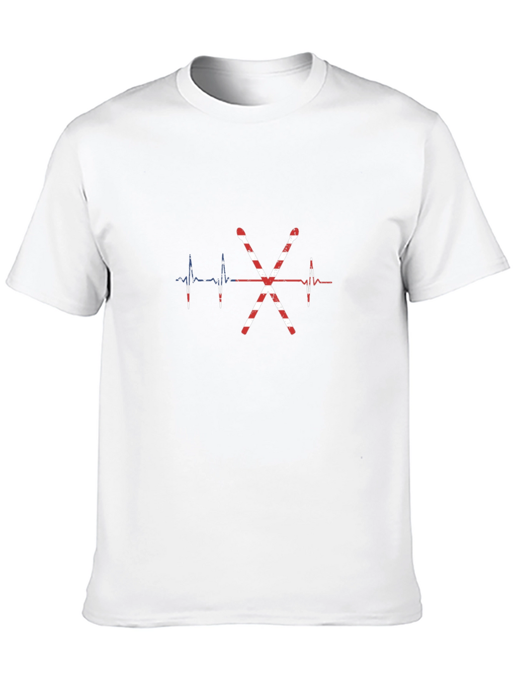 Drum Sticks Heartbeat USA Flag T-Shirt