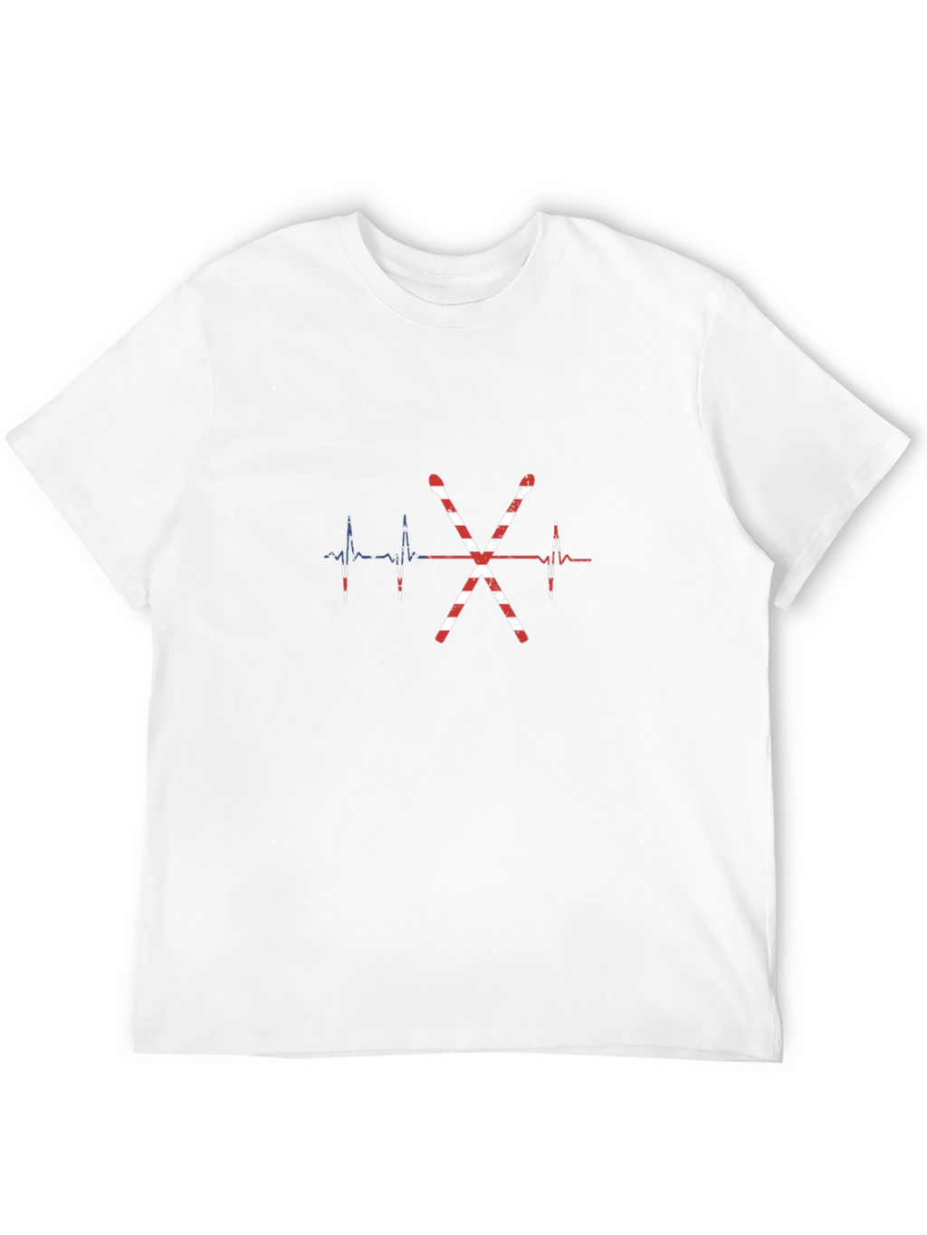 Drum Sticks Heartbeat USA Flag T-Shirt