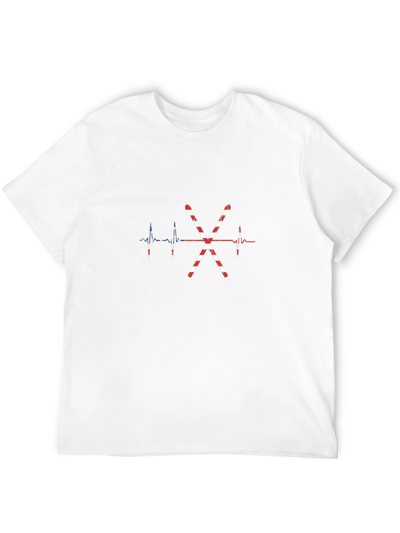 Drum Sticks Heartbeat USA Flag T-Shirt