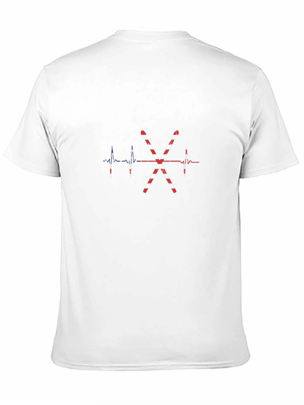 Drum Sticks Heartbeat USA Flag T-Shirt
