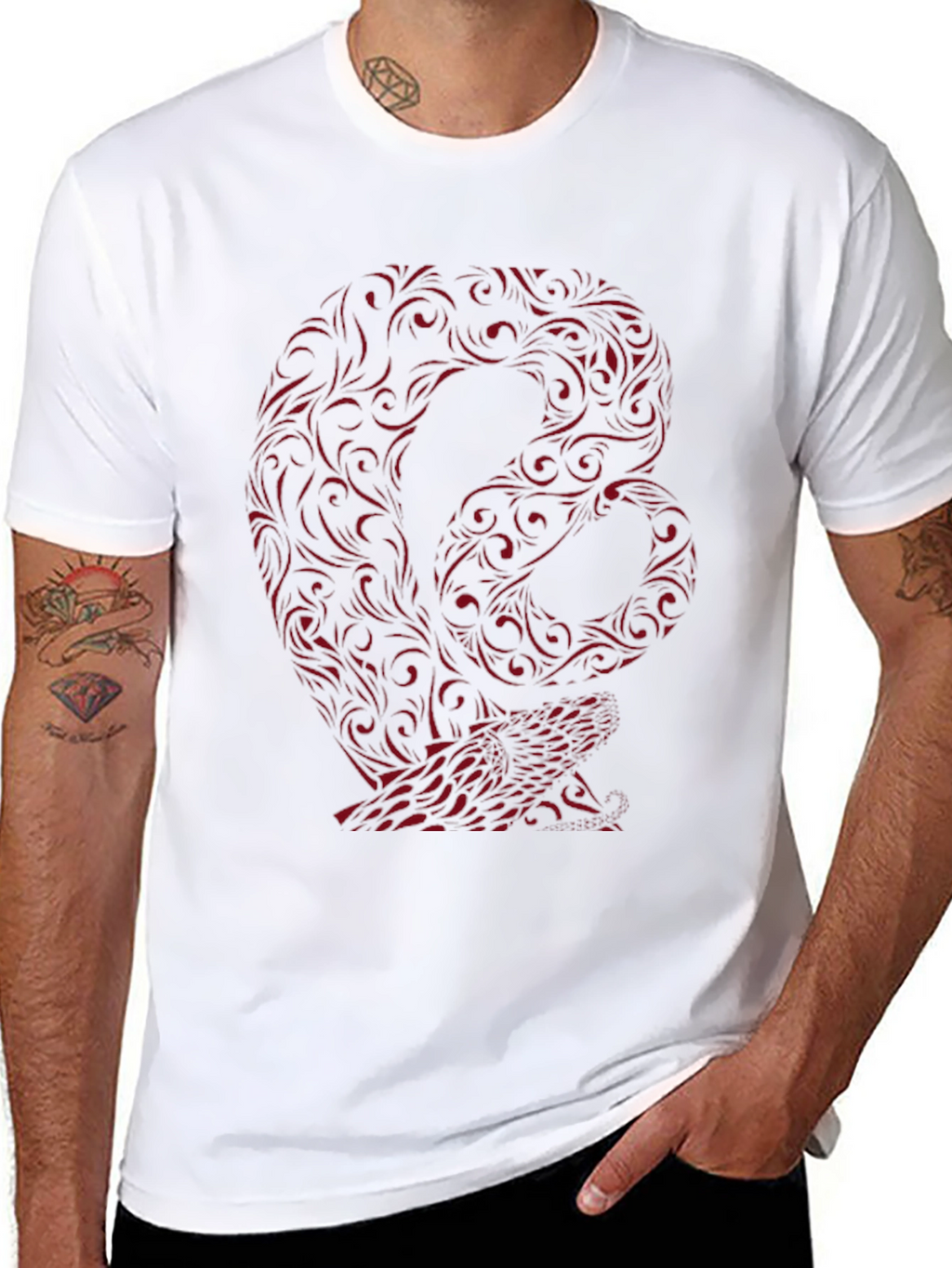 Stylish Snake Graphic T-Shirt - Unique Design