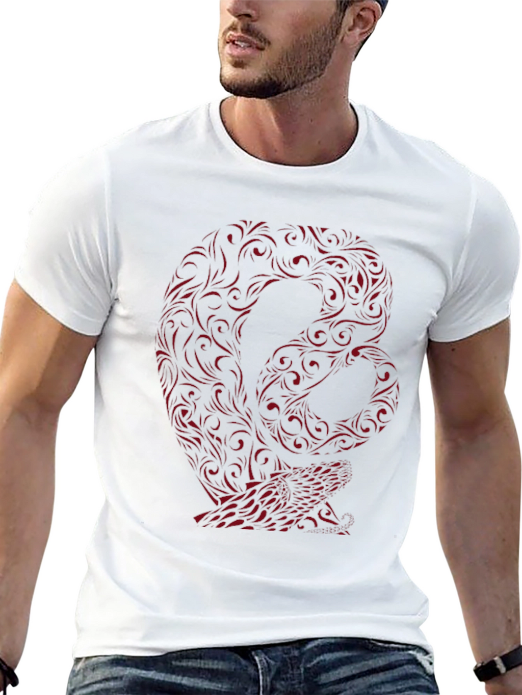 Stylish Snake Graphic T-Shirt - Unique Design