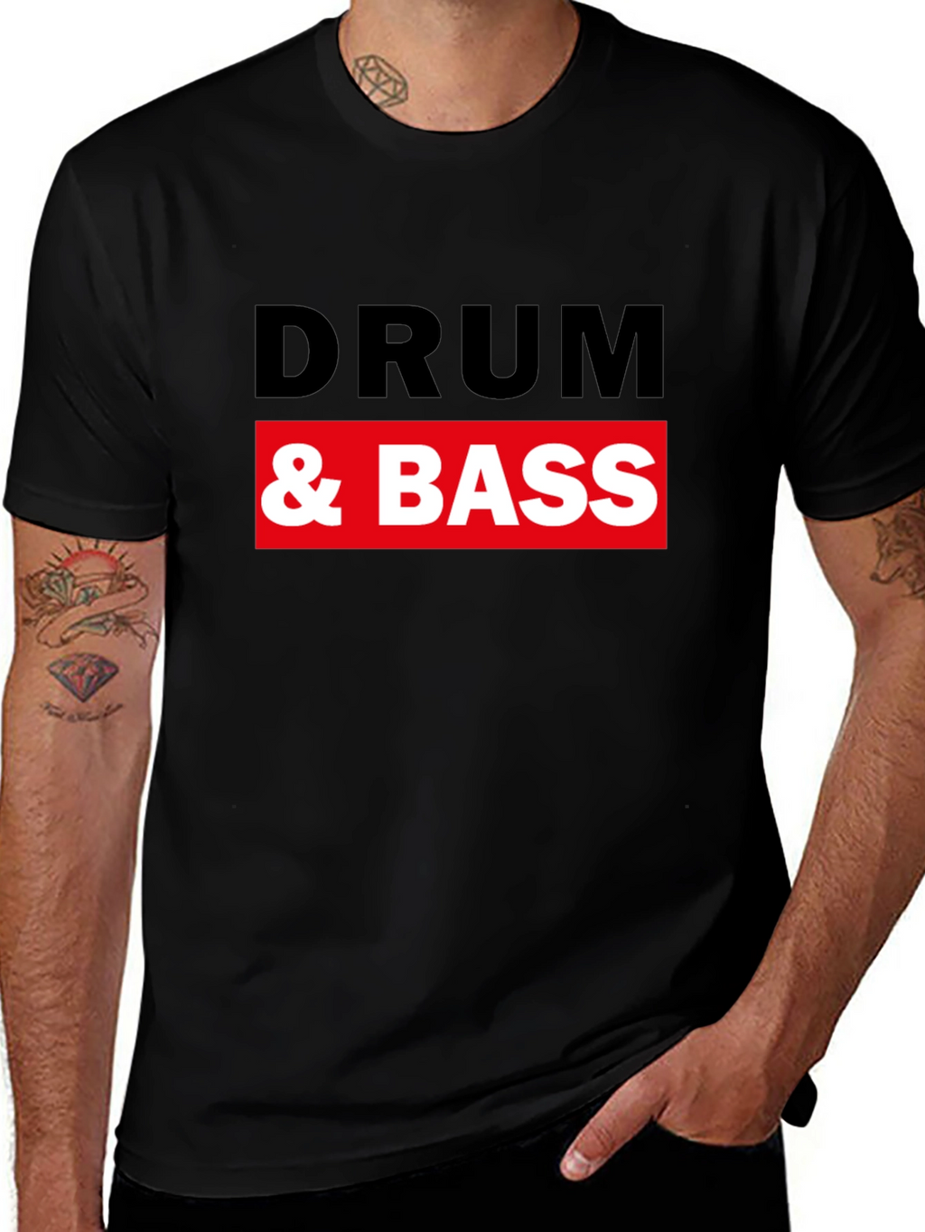 Drum & Bass Graphic Black T-Shirt