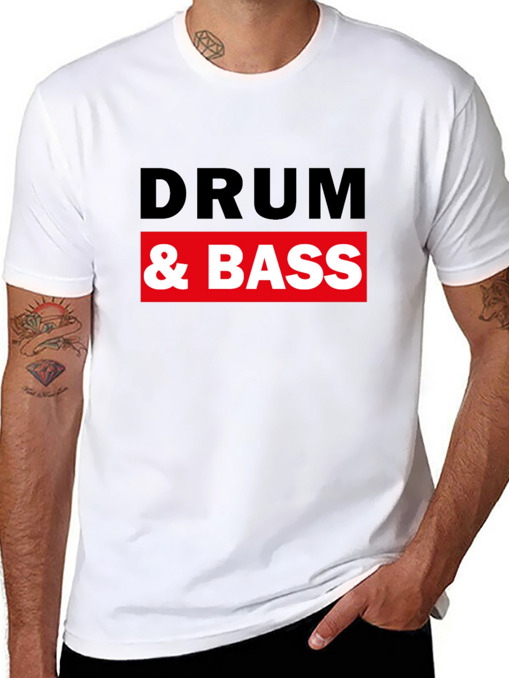 Drum & Bass Graphic Black T-Shirt