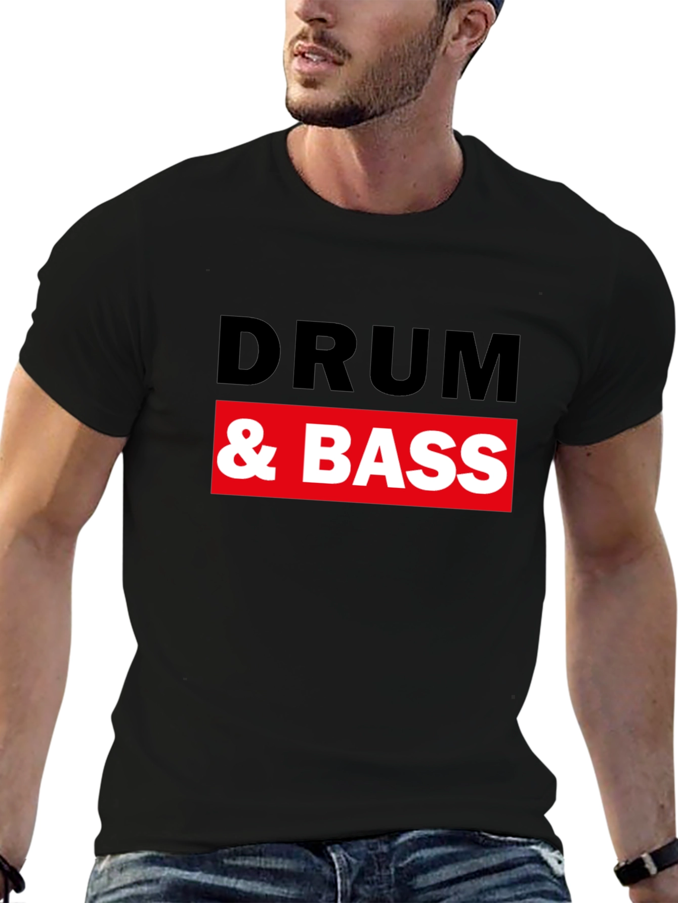 Drum & Bass Graphic Black T-Shirt