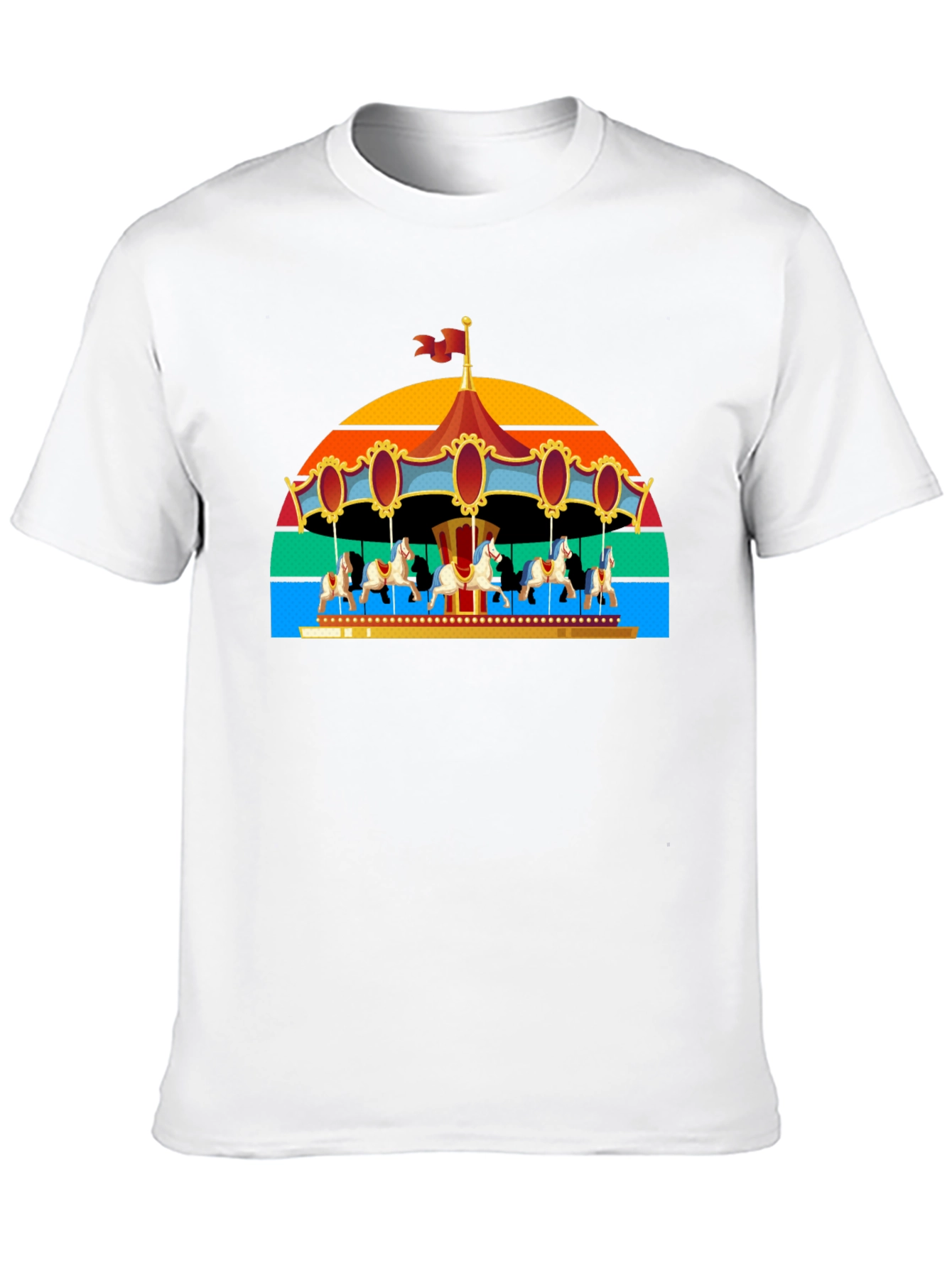 Retro Carousel Horse T-Shirt