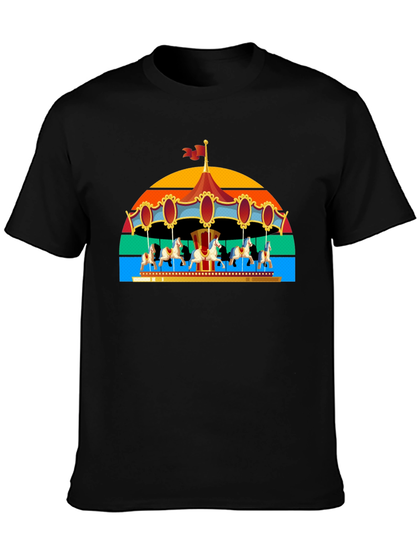 Retro Carousel Horse T-Shirt
