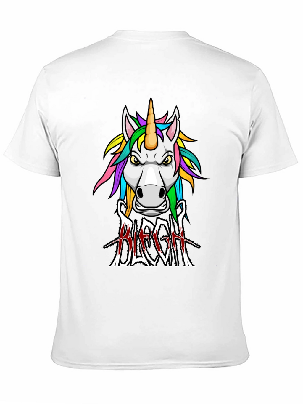 Unicorn BLEGH! Graphic Tee - Black