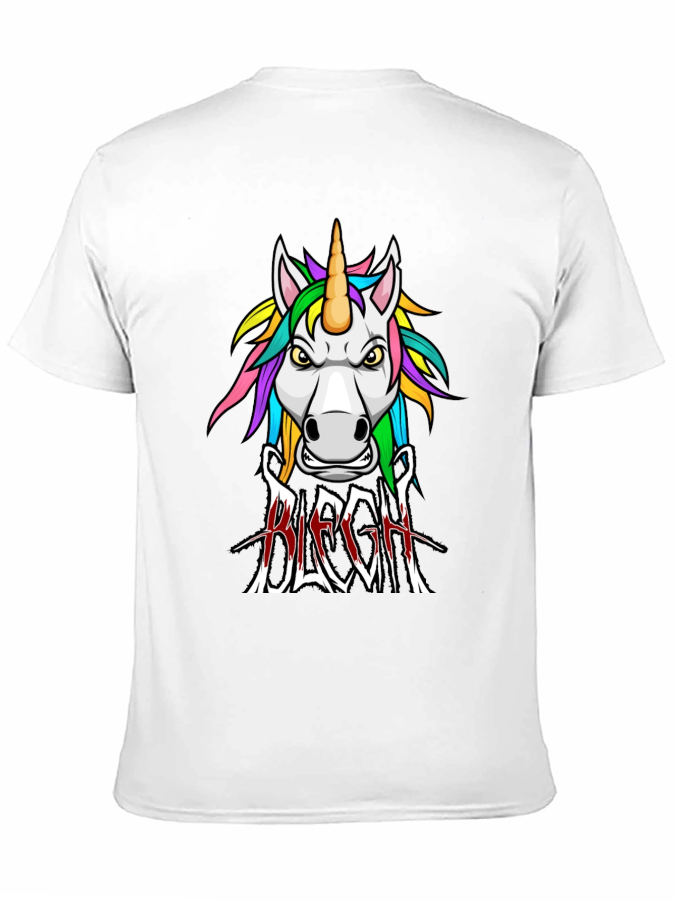Unicorn BLEGH! Graphic Tee - Black