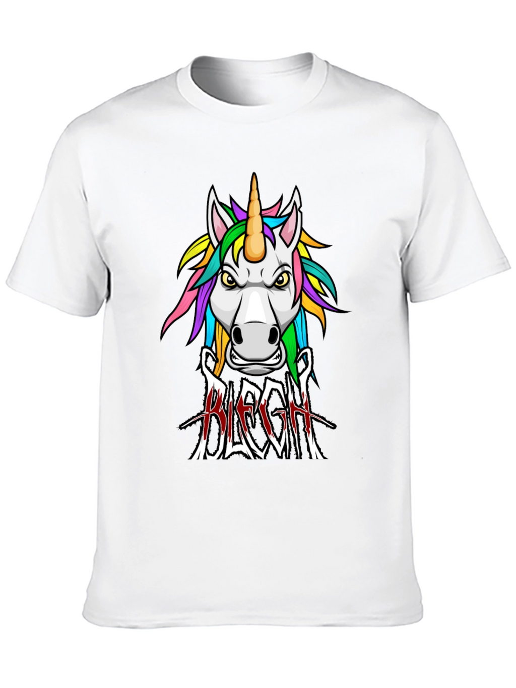 Unicorn BLEGH! Graphic Tee - Black